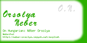 orsolya neber business card